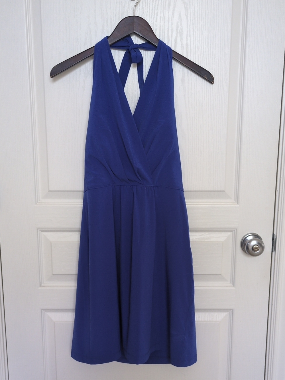Athleta Cobalt Blue Halter Tie-Back Dress